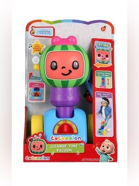 Cocomelon Cleanup Time Vacuum - Pink & Green Kids Toy